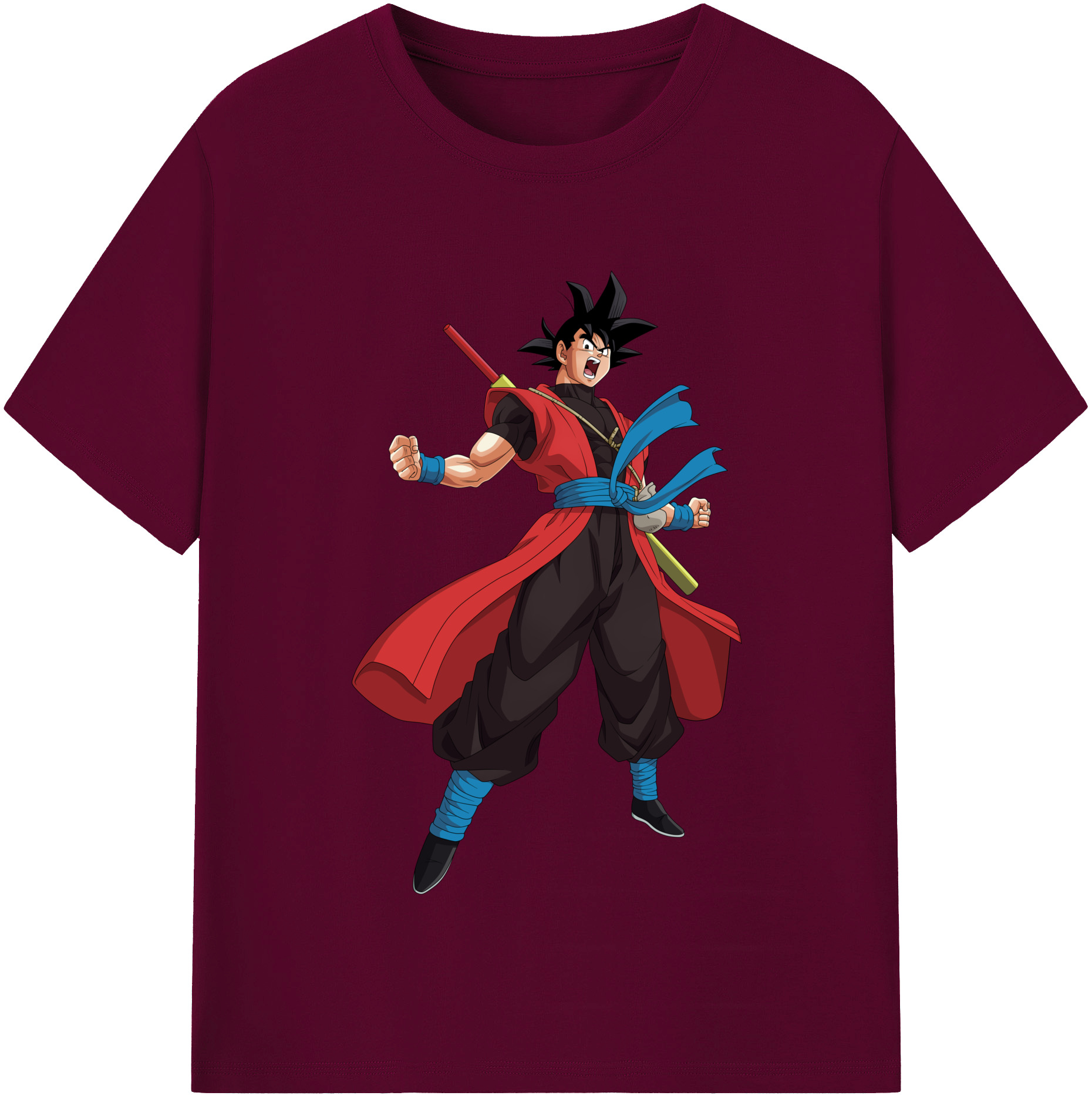 （画像用） ドラゴンボール 孫悟空（そん ごくう）Son Goku カカロット DRAGON BALL Kakarotto レディースカジュアルプリントTシャツ（綿100％）